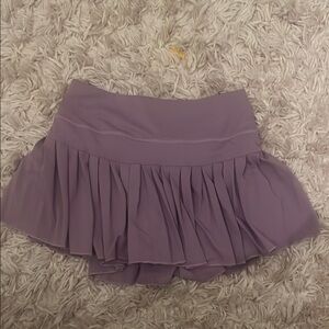 Purple Gold Hinge Pleated Skort